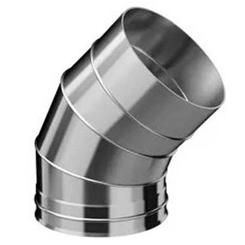 Колено для дымохода 135 х 115 Нержавейка (Нз 0.80)